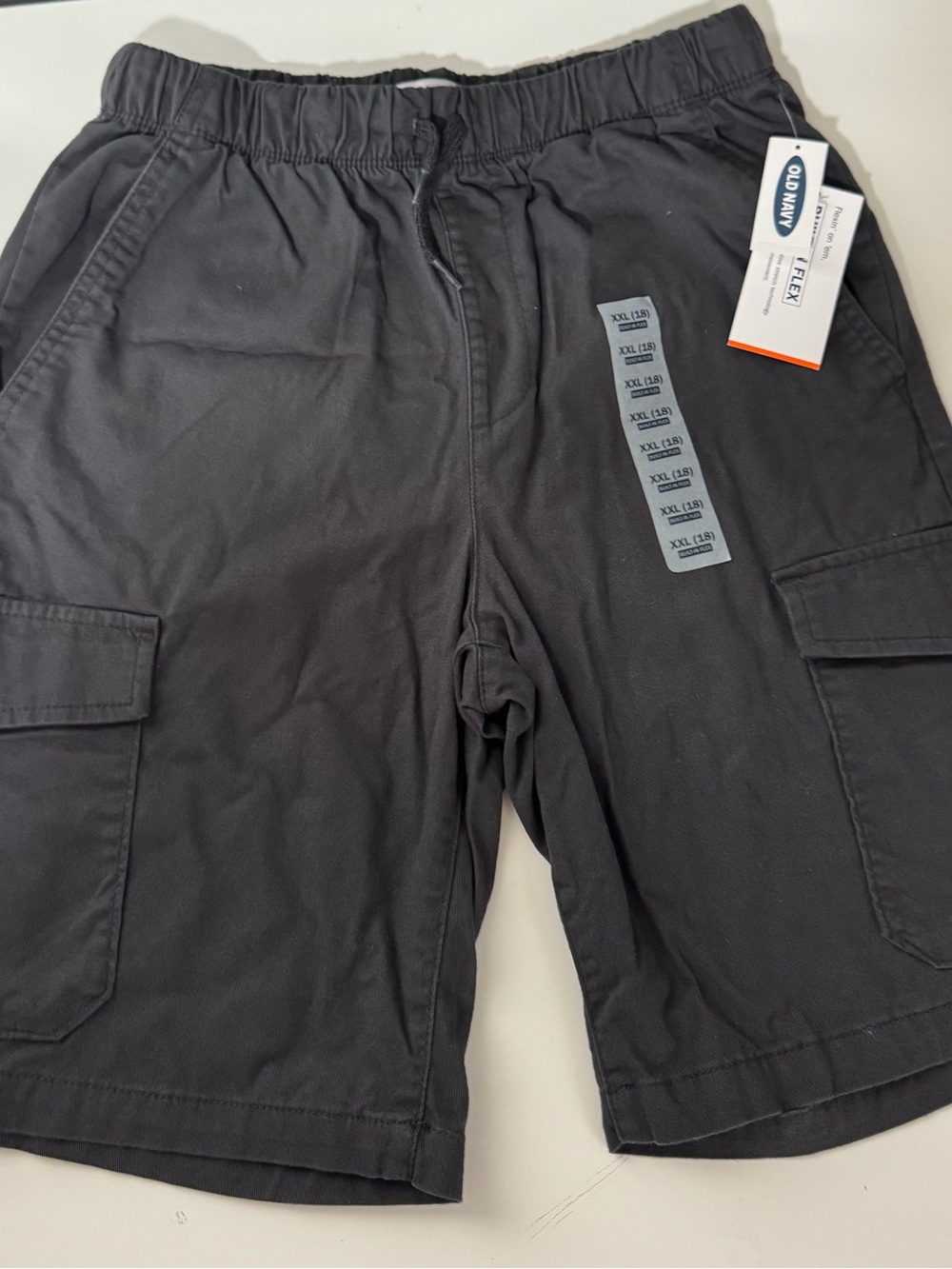 Old Navy Big Boys Dark Grey Cargo Shorts